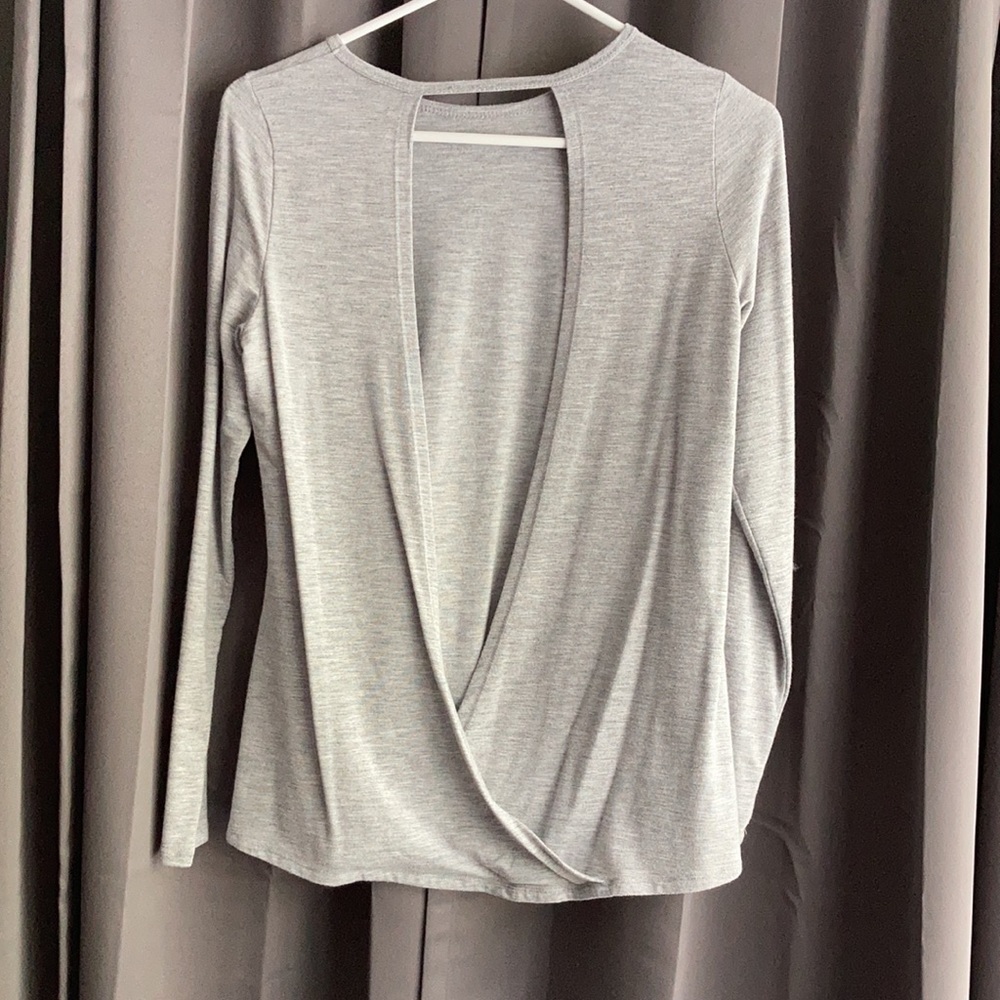 Open back athletic top